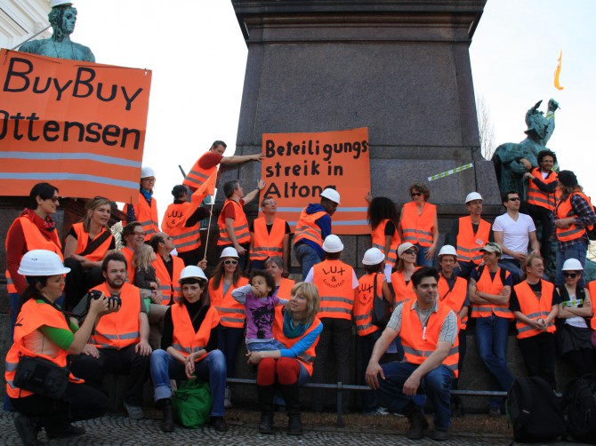 Lux-Rundfahrt durch das gentrifizierte Ottensen im April 2011
