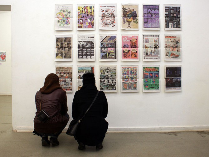 In 50 Comics um die Welt, Ausstellung in der Galerie des Frappant e.V.