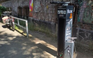 fux-Fahrradservicestation installiert
