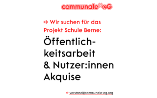 Stellenausschreibung: communaleˣ eG
