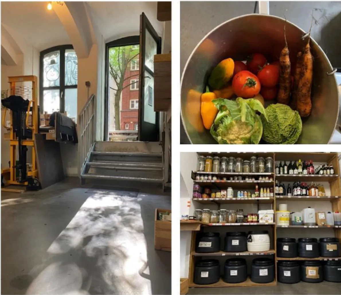 Fotocollage aus der fux Food Coop