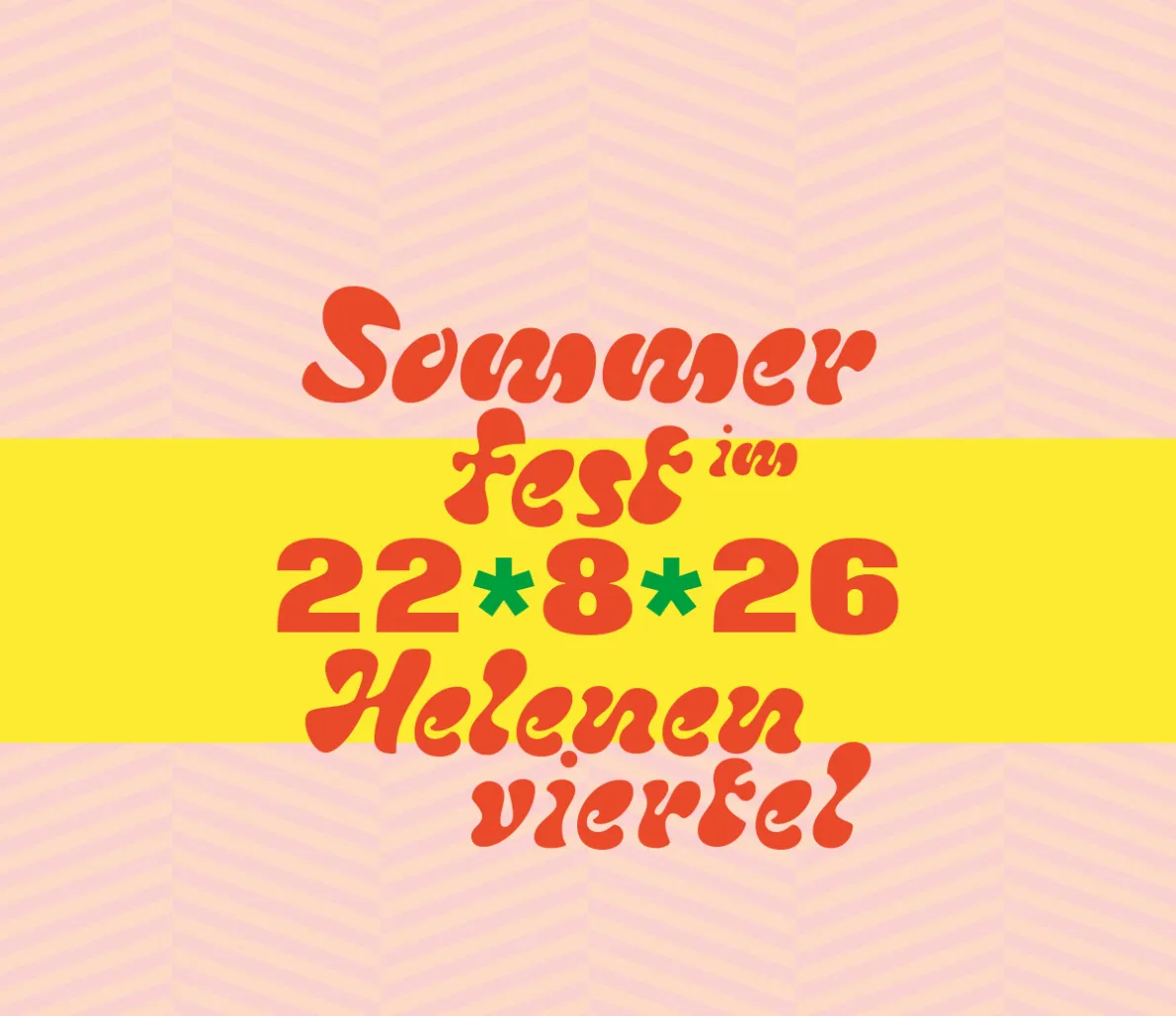Flyer Sommerfest mit Datum 22.08.26