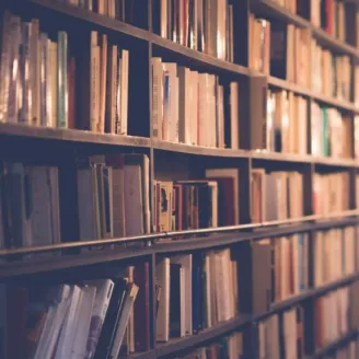 Foto Fasiathek, Regal mit Büchern 